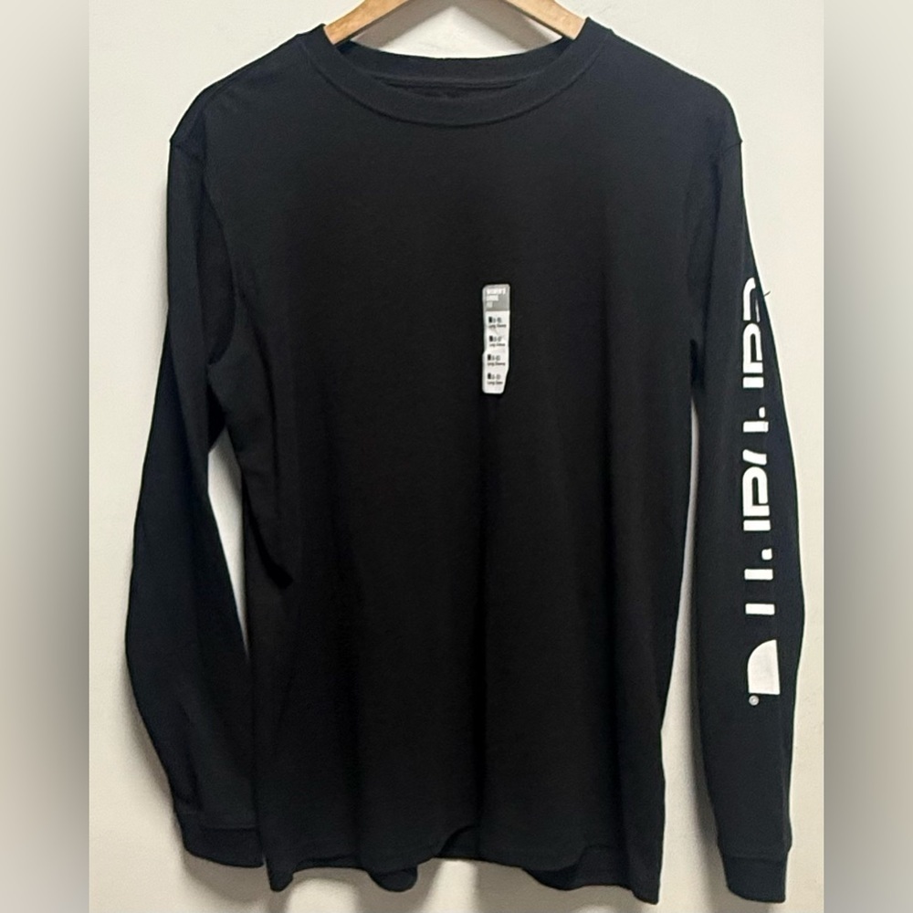 Carhartt Black Long Sleeve Tee with White Logo